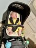 Easy to transition into a flat laying pram, he didn’t wake when I tilted it