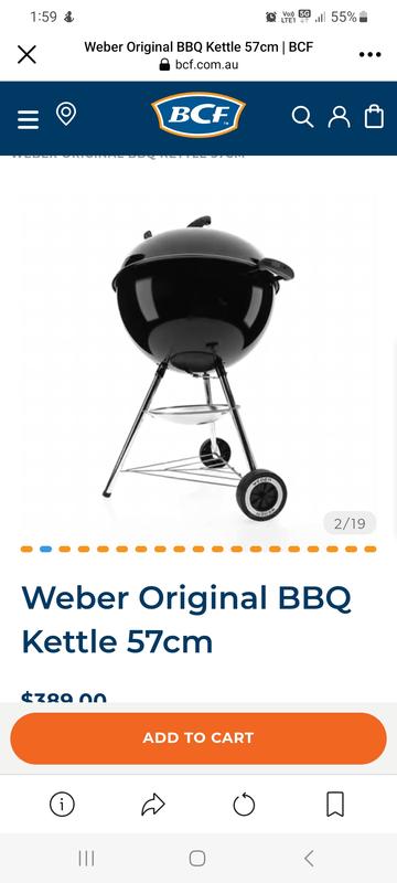 Bcf weber outlet bbq