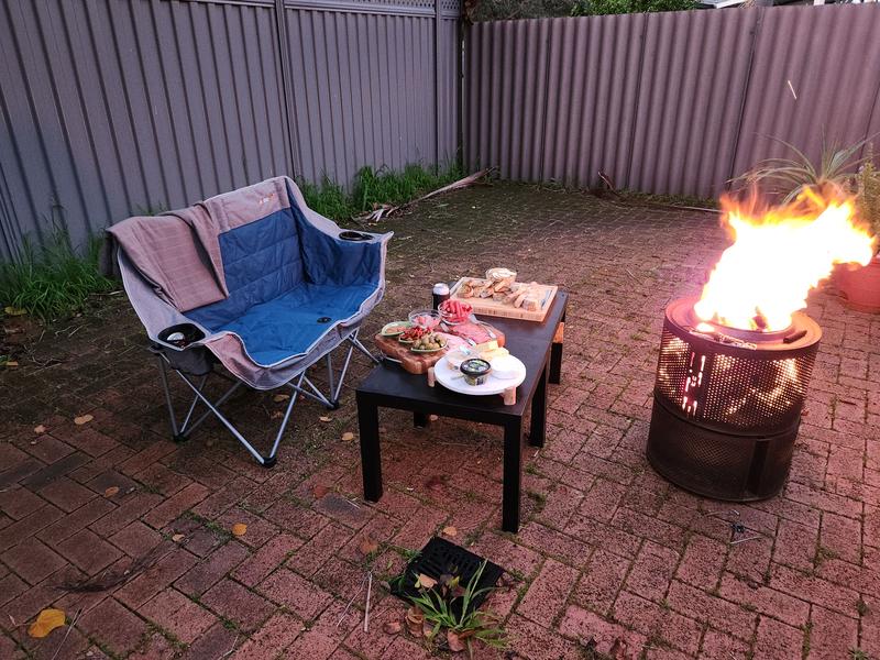 Double Camp Chair Oztrail Galaxy 2 Seater Chair 240kg BCF
