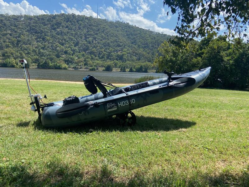 KAYAK PRYML PREDATOR HD330 Inflatable Fishing Kayak and trolling