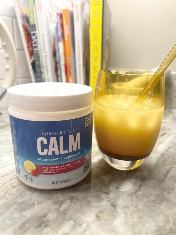 CALM Magnesium Powder - Raspberry Lemon Flavor | Natural Vitality