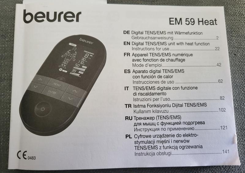 Beurer appareil TENS/EMS numérique EM 49 1 Pièce