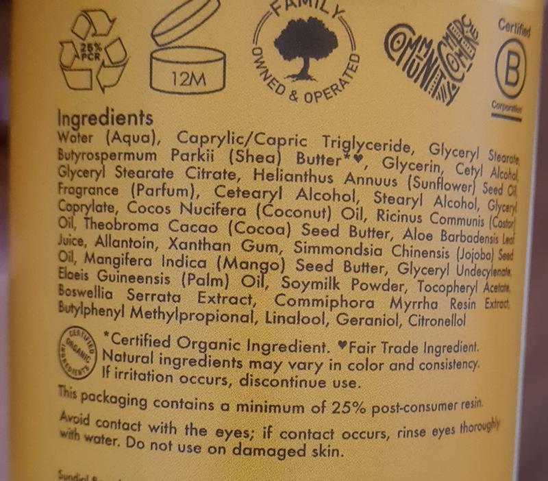 Specific description of Shea Butter