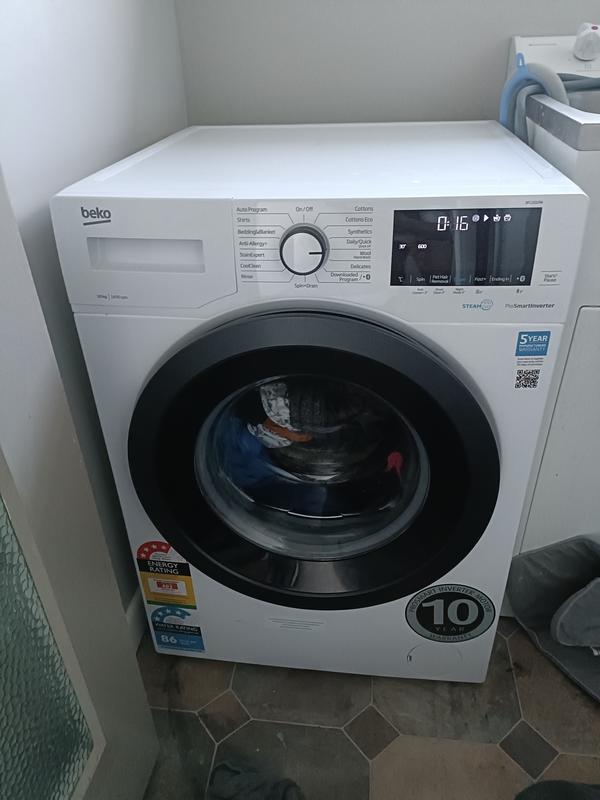 beko 10kg front load washing machine bfl1010w