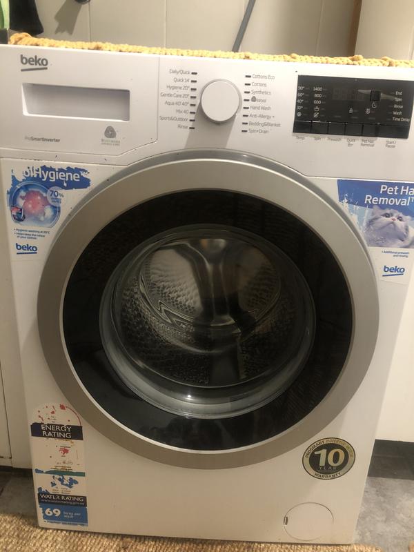 Front Load Washing Machine (10 Kg, 1400 Rpm) BFL1010W BEKO, 47 OFF
