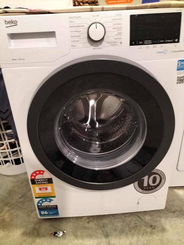 Front Load Washing Machine (10 Kg, 1400 Rpm) BFL1010W BEKO, 47 OFF