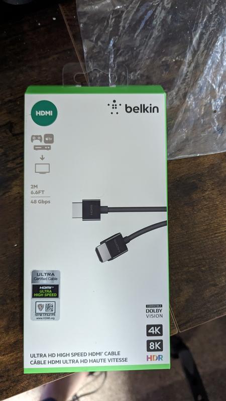 Belkin UltraHD High Speed 8K HDMI 2.1 Cable for Apple TV Belkin UK