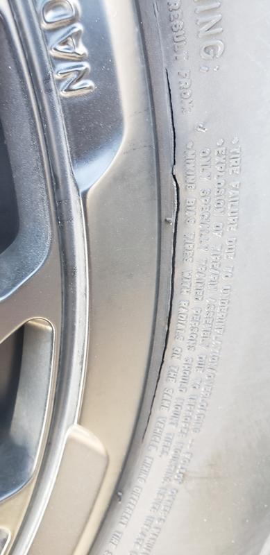 1st tire that failed