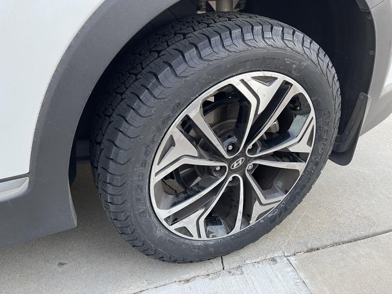 Close up of Trail Terrain tire.