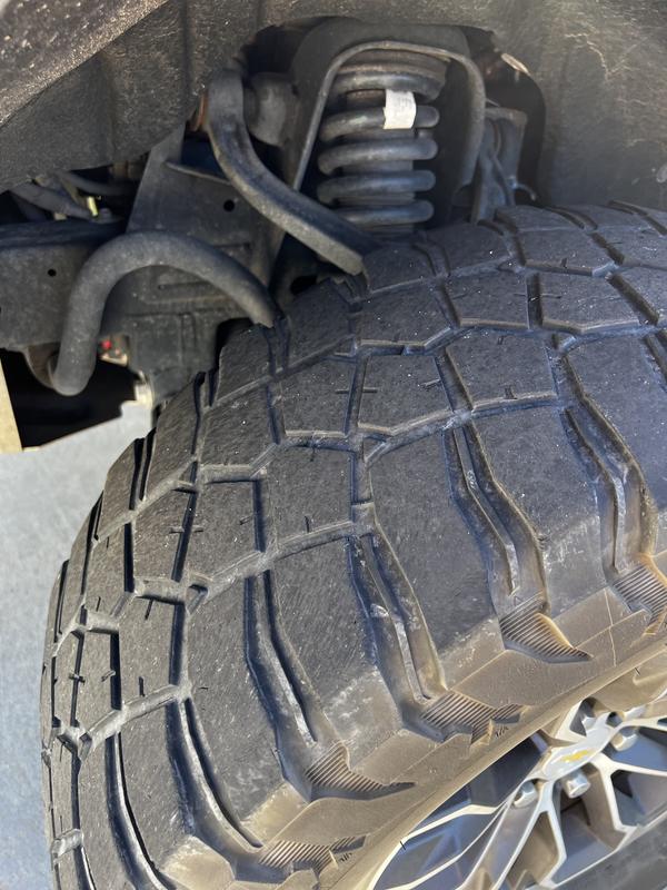 Uneven wear on worst tire