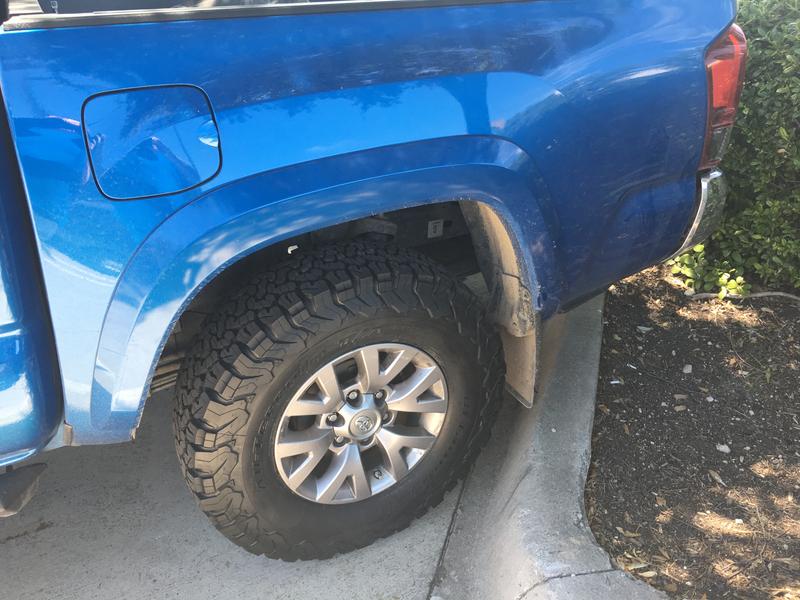 From when the tires were brand new