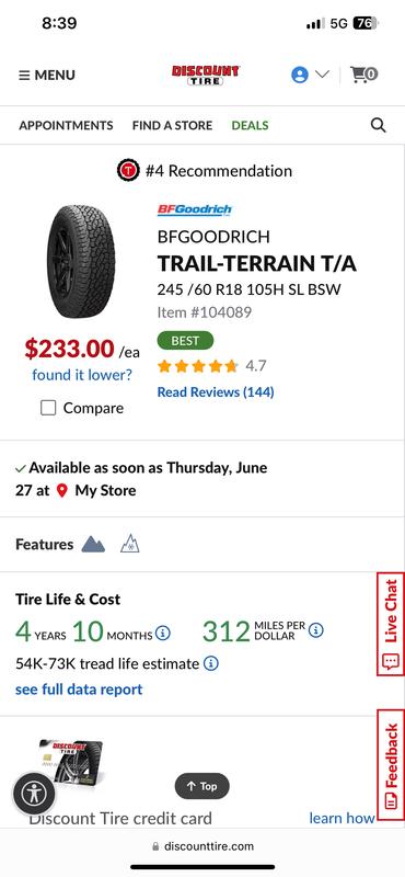 Shop Trail Terrain T/A - Powerful u0026 Durable | BFGoodrich Tires