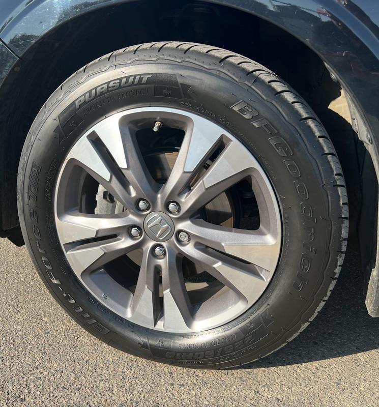 Dry tire, 50 miles, badge-inspired side