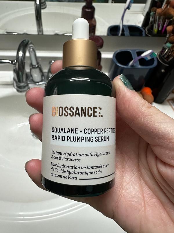 Squalane + Copper Peptide Rapid Plumping Serum Travel Size | Biossance