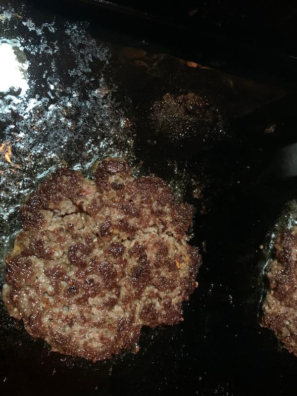 Look at the burger crust.