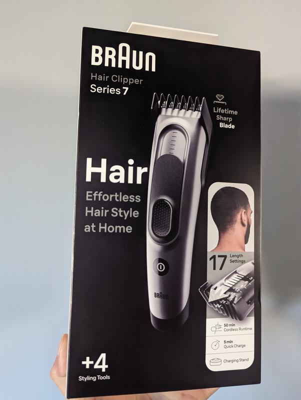 Braun HC 7390 : Cordless hair clipper for men