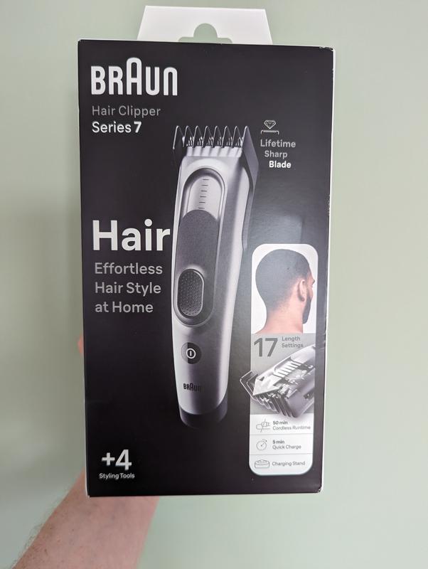 Braun HC 7390 : Cordless hair clipper for men