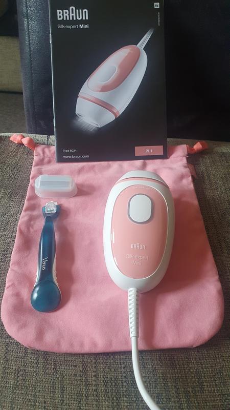 Braun IPL Silk·Expert Mini PL1014 Latest Generation IPL For Women, At-home  Hair Removal Device, White/Pink, With Travel Pouch, Compact Size For  On-The-Go, Easy, Safe And Efficient : : Health & Personal Care