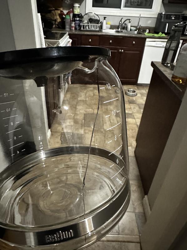 12 Cup Glass Coffee Carafe- Black BRSC005 | Coffee machine accessories |  Braun Household EN-CA