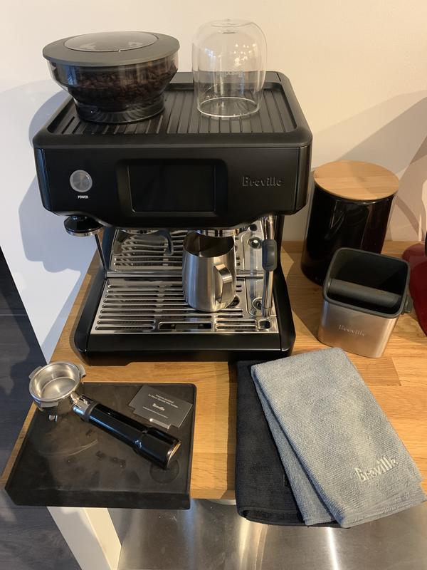 breville the barista touch espresso machine dark truffle