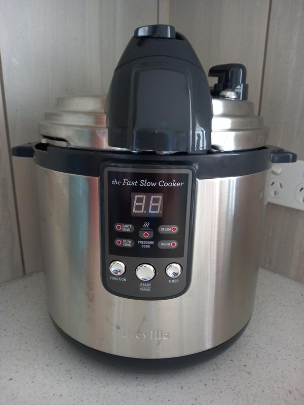 Breville The Fast Slow Pressure Cooker In Brushed Stainless Steel