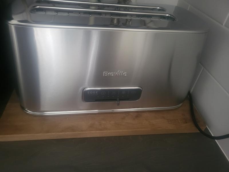 Breville Edge Silver 4-Slice Toaster VTR023 - Brushed Stainless Steel