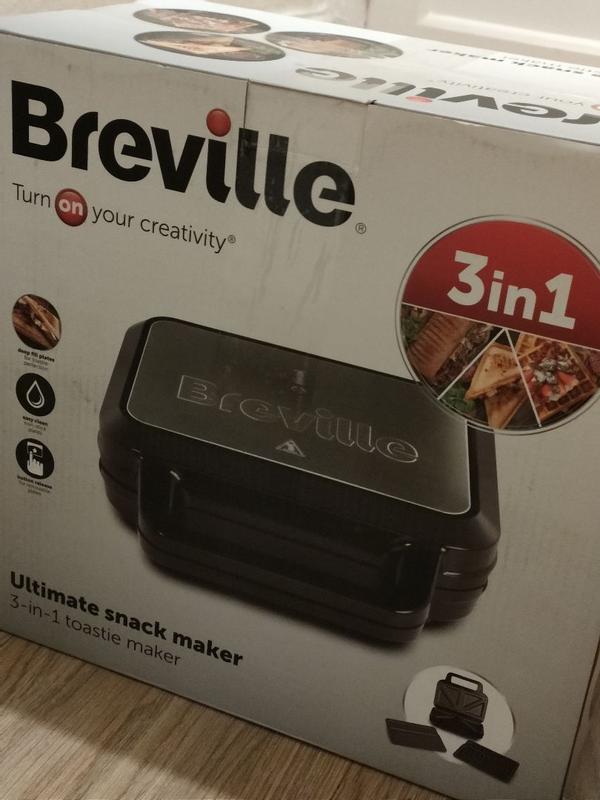Breville 3-in-1 Ultiate Snack Aker | Deep Fill Toastie Aker, Waffle Aker & Panini Press - Foto 7