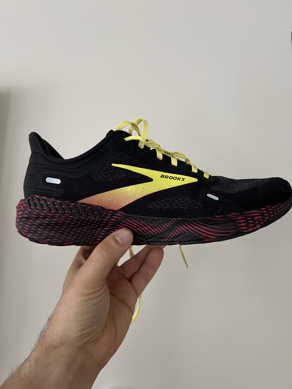 BROOKS LAUNCH GTS 9 MENS BLACK PINK YELLOW