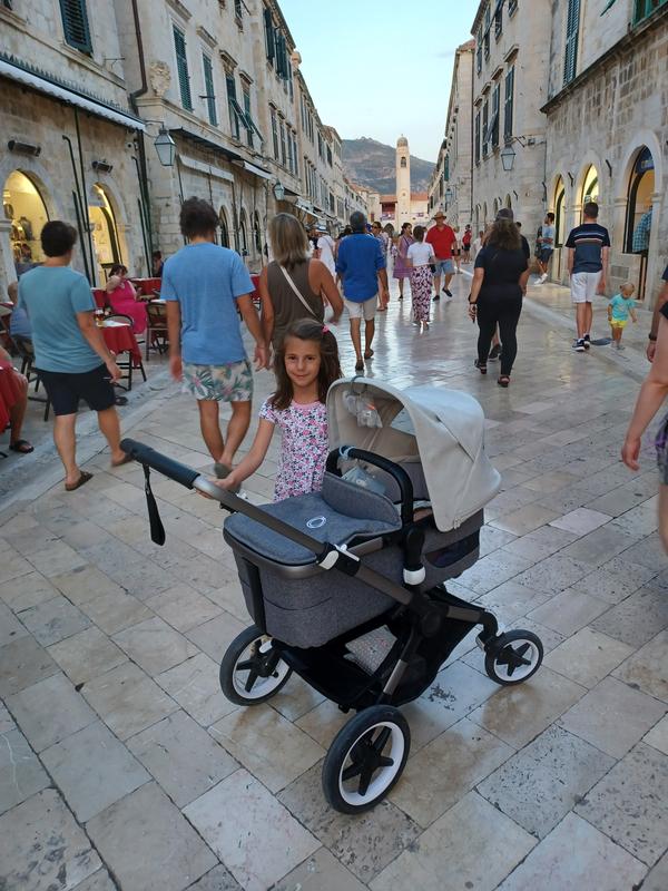 Carrito Bugaboo Fox 3 con capazo y silla Capota gris melange, fundas gris  melange, chasis negro