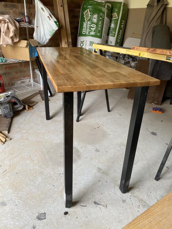 Adoored 40 X 710mm Black Square, Wooden Table Legs Bunnings