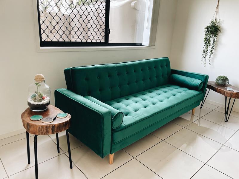 Emerald Green Velvet Sofa Australia Baci Living Room