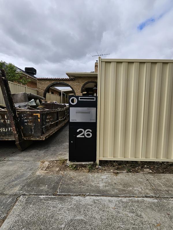 Sandleford Black Stainless Steel Parcel Box - Bunnings Australia