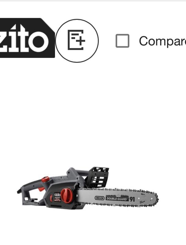 Ozito 2200w 406mm on sale electric chainsaw