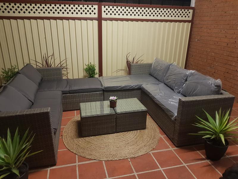 Marquee 3 piece bayfield deals wicker corner sofa