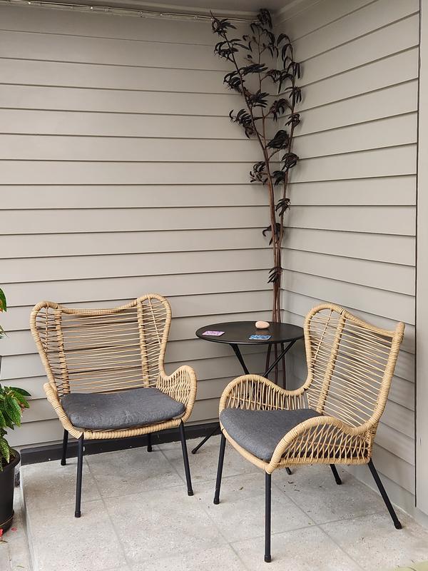 Steel wicker best sale butterfly chair bunnings