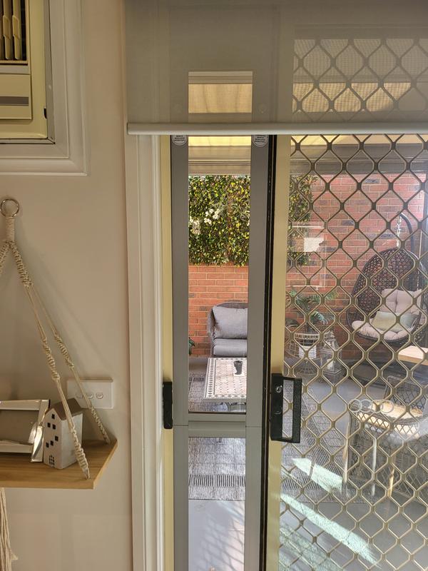 Hartman pacific 150 x 150mm silver small 2025 cat door for patio and sliding doors