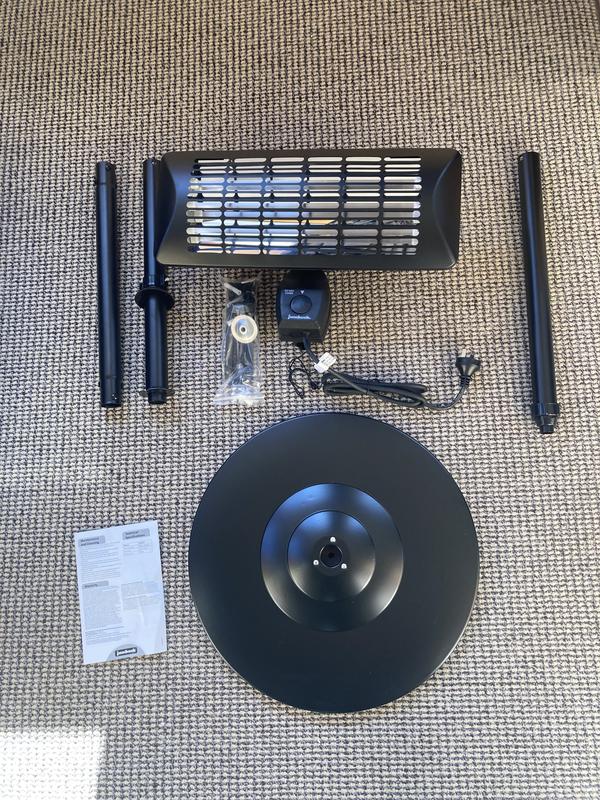 Jumbuck 2000W Black Matte Radiant Patio Heater - Bunnings Australia