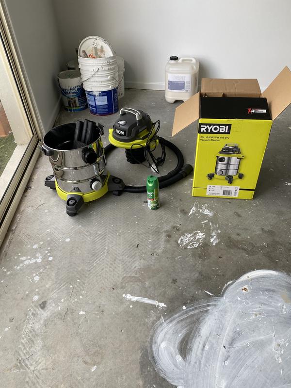 Ryobi 20l stainless steel wet deals dry