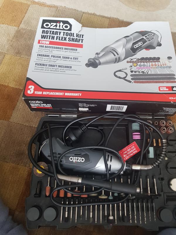 Ozito 170W Rotary Tool Kit With 190 Accessories Bunnings New Zealand