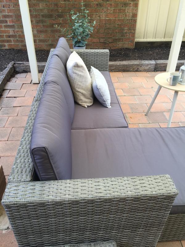 Marquee 3 piece bayfield deals wicker corner sofa