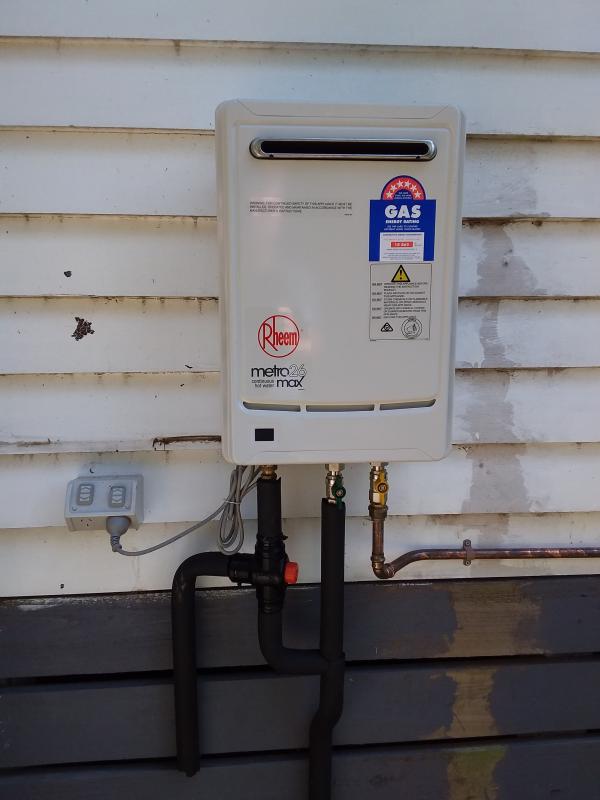 Rheem 26L 60° Natural Gas Continuous Flow Hot Water Unit - Bunnings  Australia