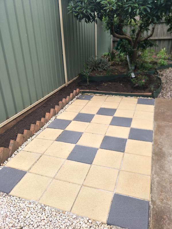 Bunnings Lightweight Pavers Shelly Lighting