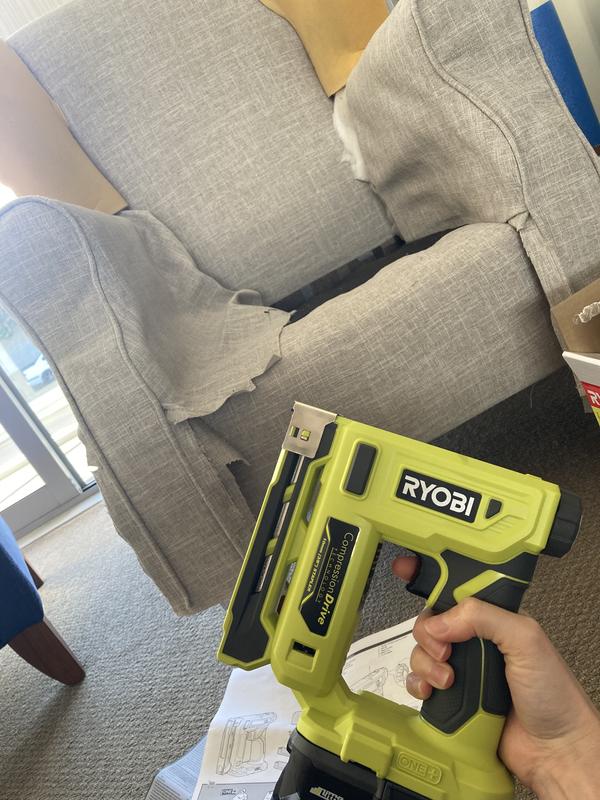 Ryobi one staple discount gun