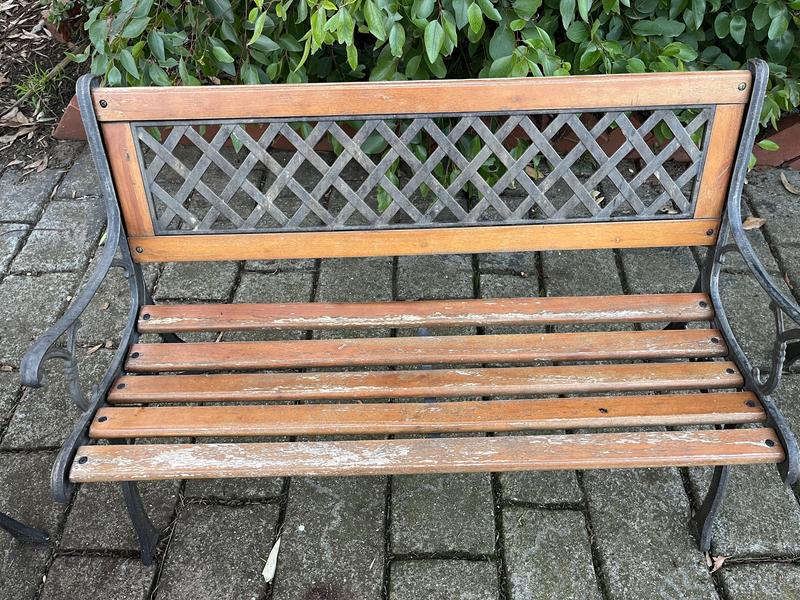 Marquee Cast Iron Back Timber Bench Bunnings Australia