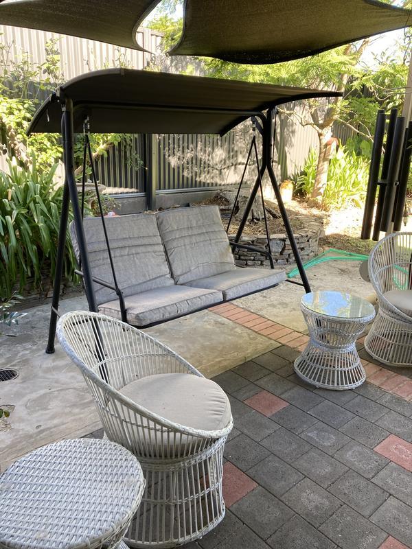 Bunnings swing 2025 chair with canopy