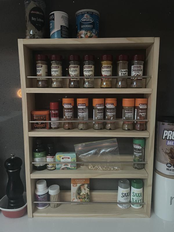 Kit Out Timber Spice Rack Bunnings Australia