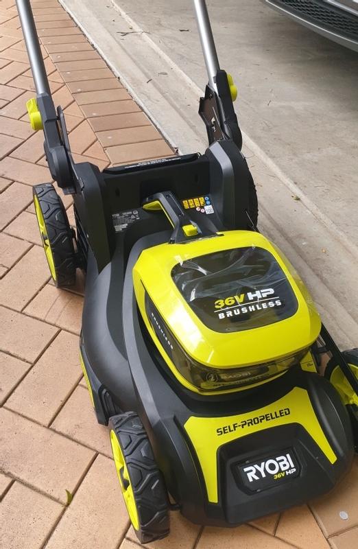 Ryobi 36v self propelled lawn mower hot sale