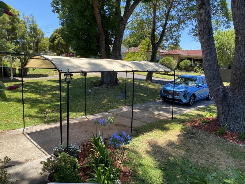 Shelter Logic 2.7 x 2.4 x 4.9m Portable Monarc Carport Bunnings