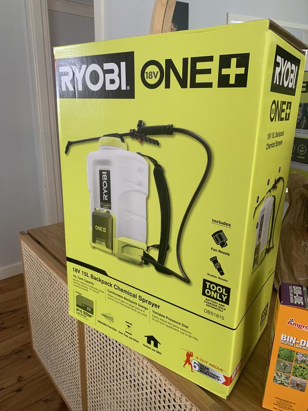 Ryobi 18V One 15L Backpack Chemical Sprayer Tool Only