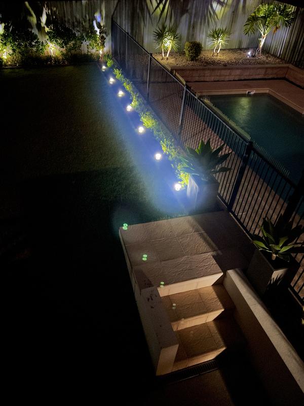 Gardenglo 500lm solar powered online twin flood lights